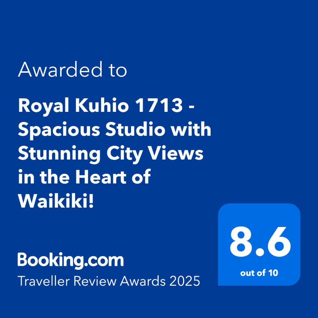 Royal Kuhio 1713 - Spacious Studio With Stunning City Views In The Heart Of Waikiki! Honolulu Exterior foto